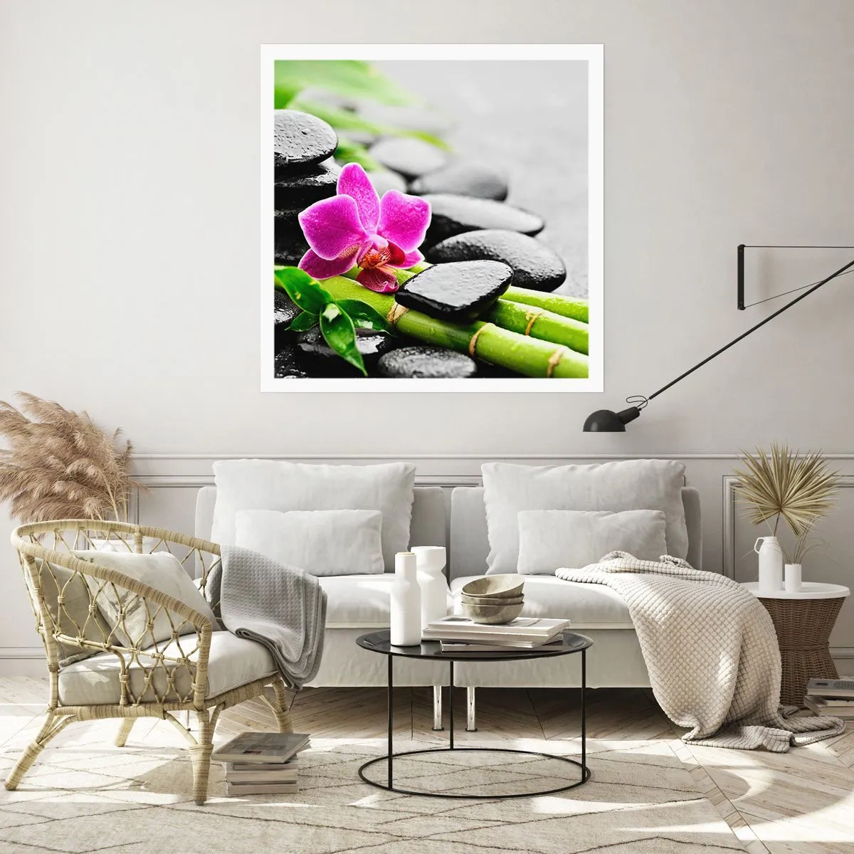 Affiche - Poster - Dans un équilibre de calme - 40x40 cm