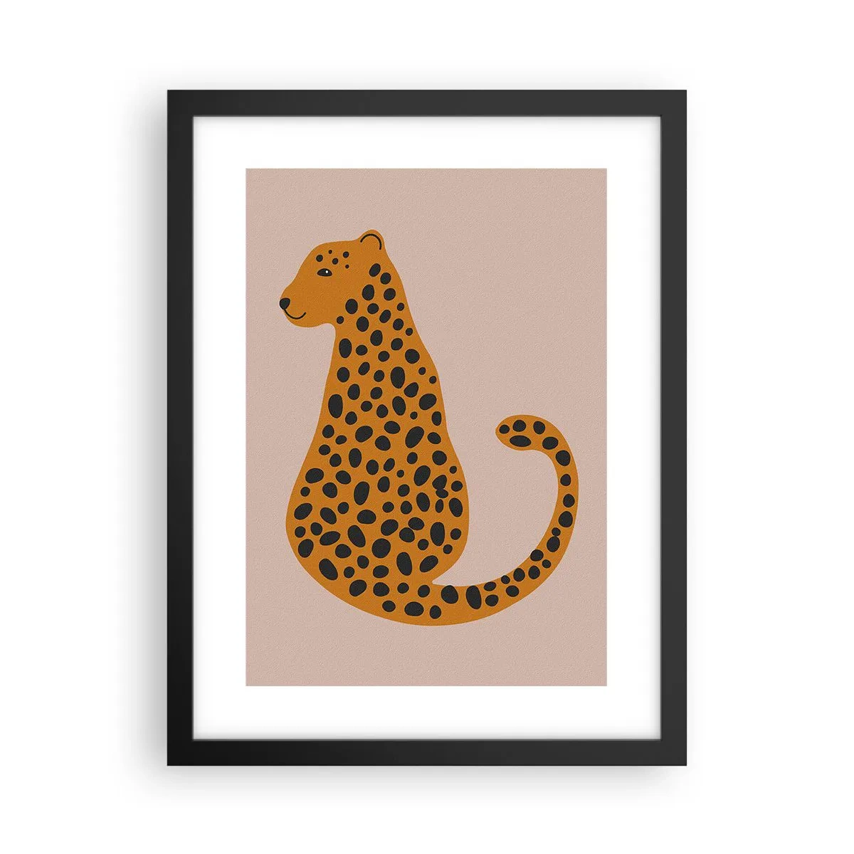 Affiche dans un cadre noir - Poster - La panthère est un motif à la mode - 30x40 cm