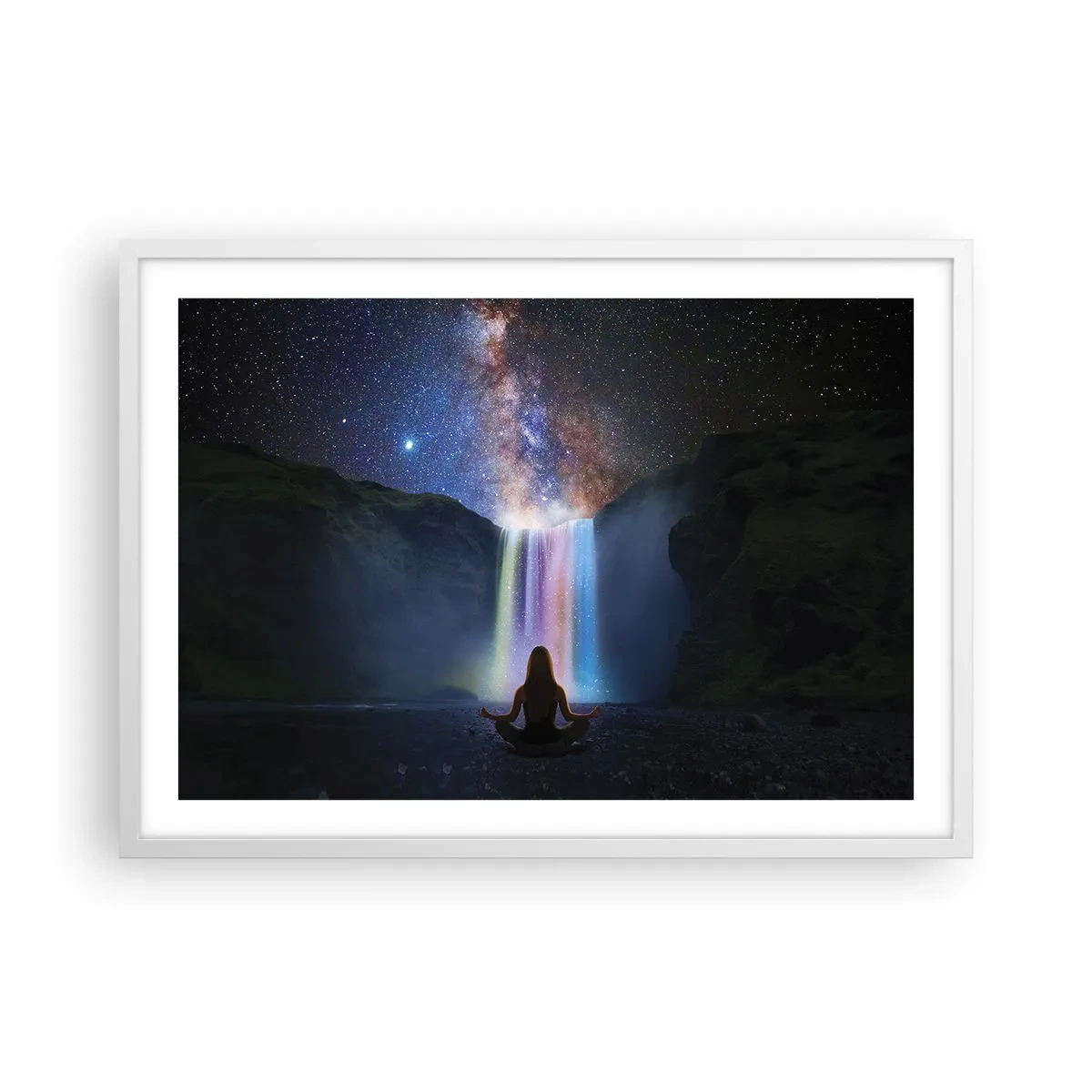 Affiche dans un cadre blanc - Poster - Harmonie absolue - 70x50 cm