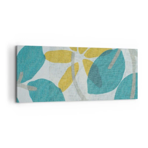 Impression sur toile - Image sur toile - Wśród lazurowych liści - 100x40 cm