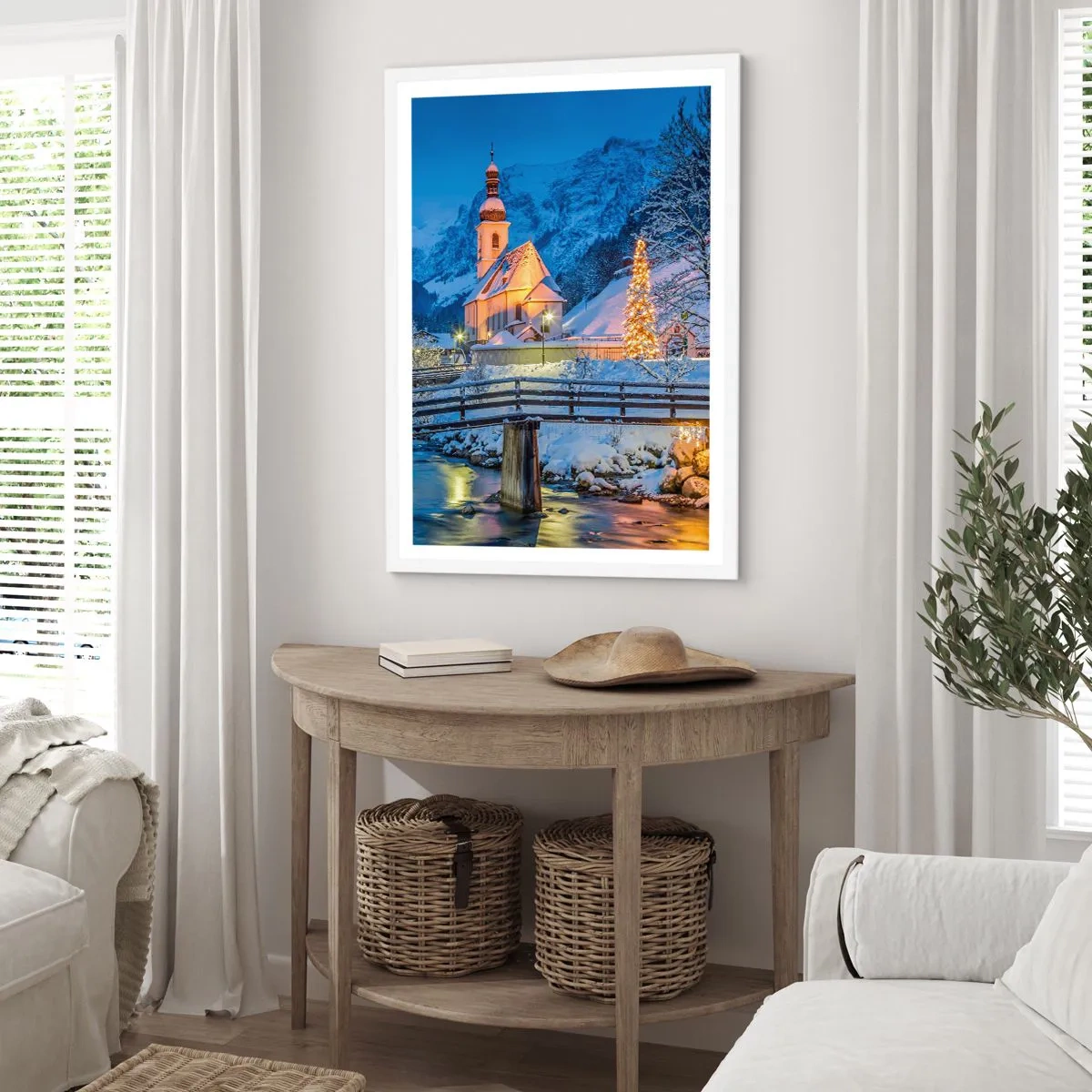 Affiche dans un cadre blanc - Poster - L'âme du monde - 70x100 cm