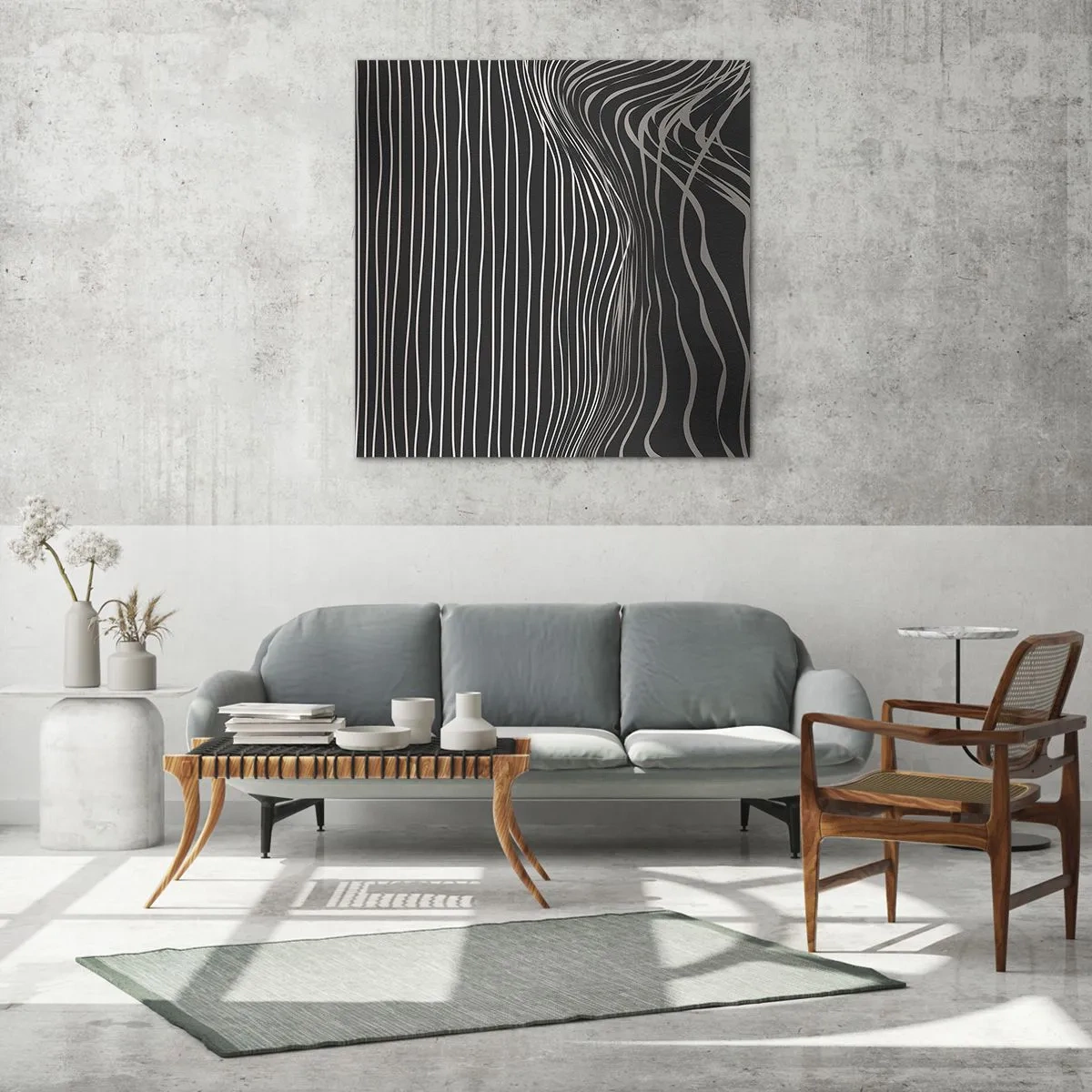 Impression sur verre - Image sur verre - Rythme et accent - 30x30 cm