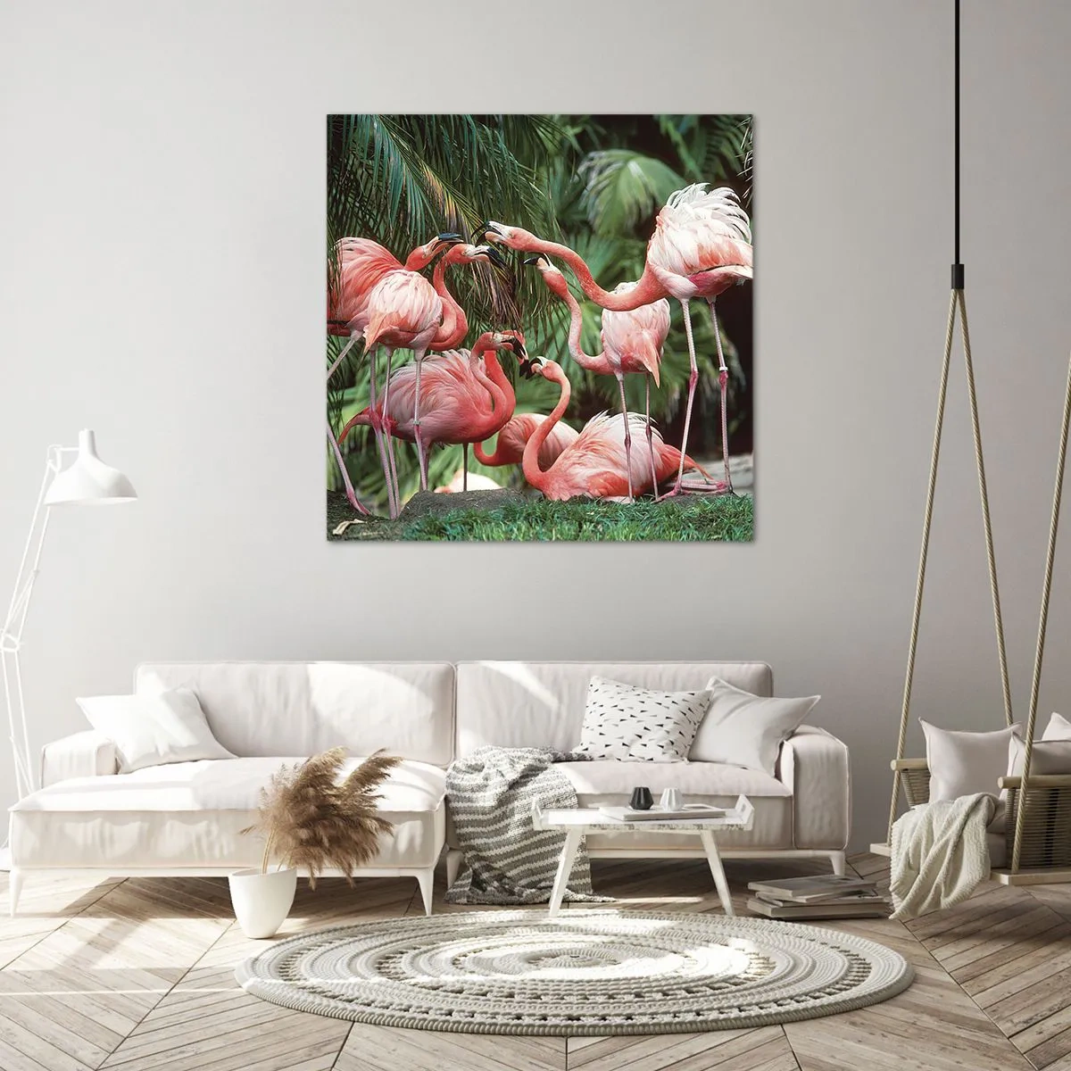 Impression sur toile - Image sur toile - Potins d'après-midi - 70x70 cm