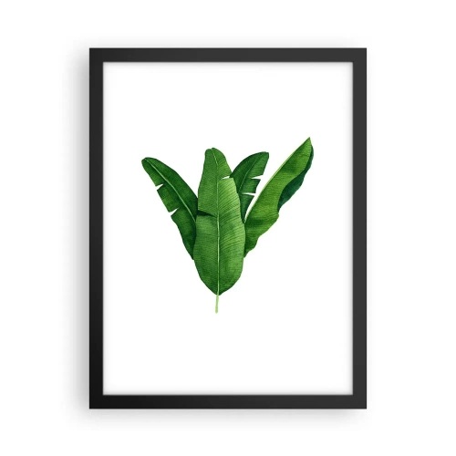 Affiche dans un cadre noir - Poster - Symétrie verte - 30x40 cm