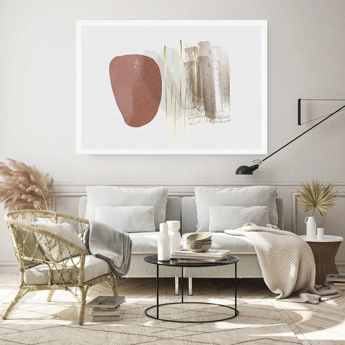 Affiche - Poster - Colonnade abstraite - 91x61 cm