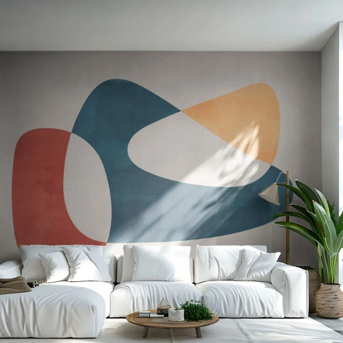 Papier peint sur mesure Premium Sand - Influences et métamorphoses - Morceau, Formes, Minimaliste