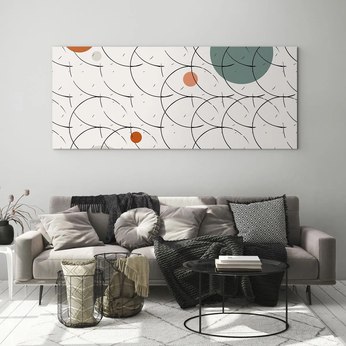 Impression sur verre - Image sur verre - Dans l'esprit pop art - 100x40 cm