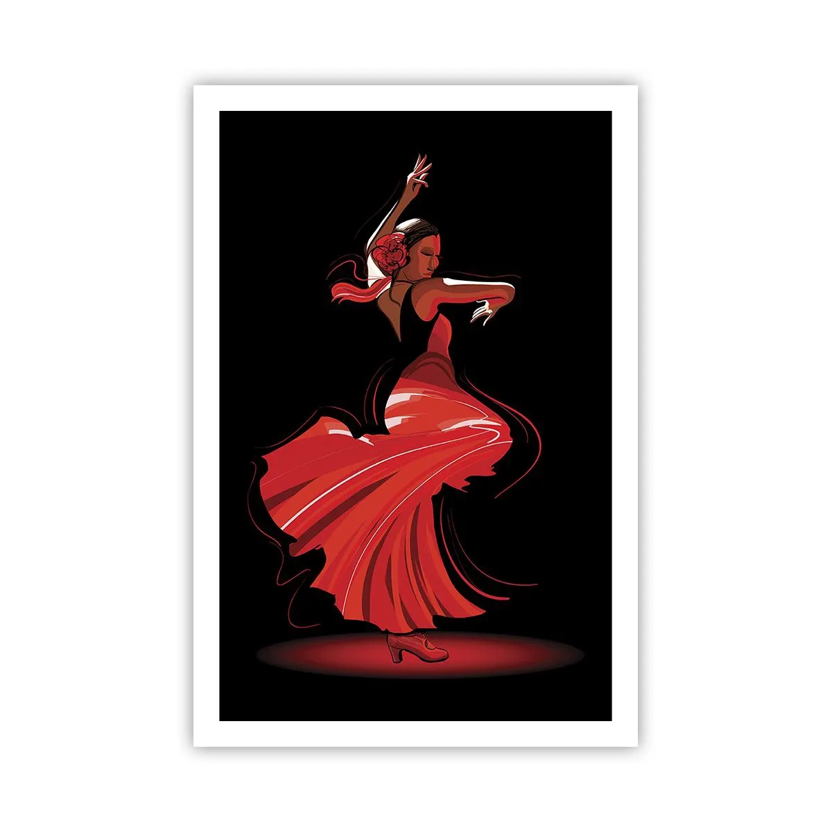 Affiche - Poster - L'esprit fougueux du flamenco - 61x91 cm