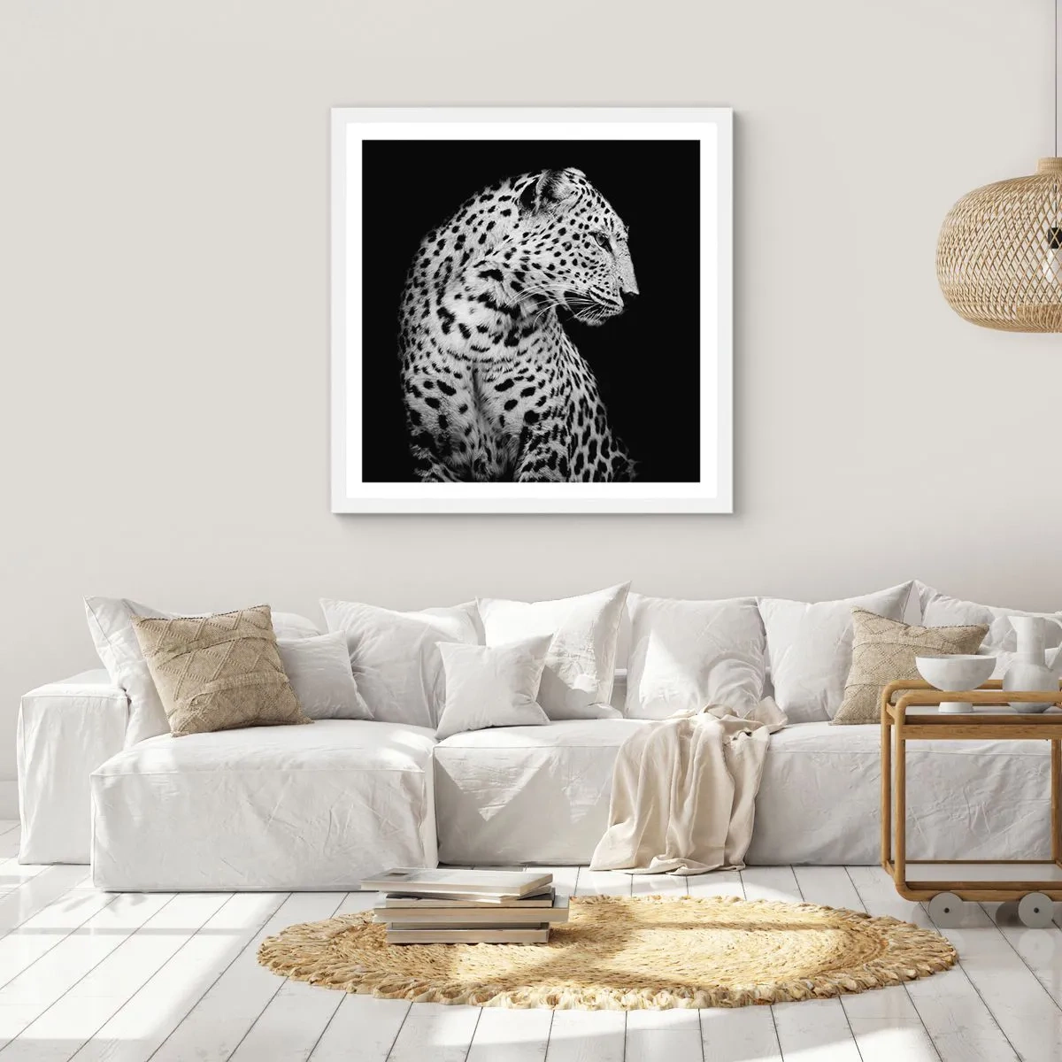 Affiche dans un cadre blanc - Poster - Presque un profil parfait! - 50x50 cm