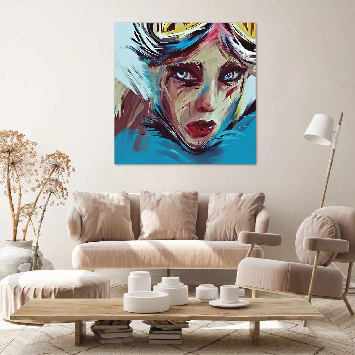 Impression sur toile - Image sur toile - Guerrière errante - 40x40 cm