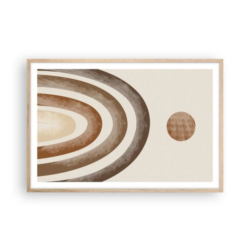 Affiche dans un chêne clair - Poster - Dans une galaxie lointaine - 91x61 cm