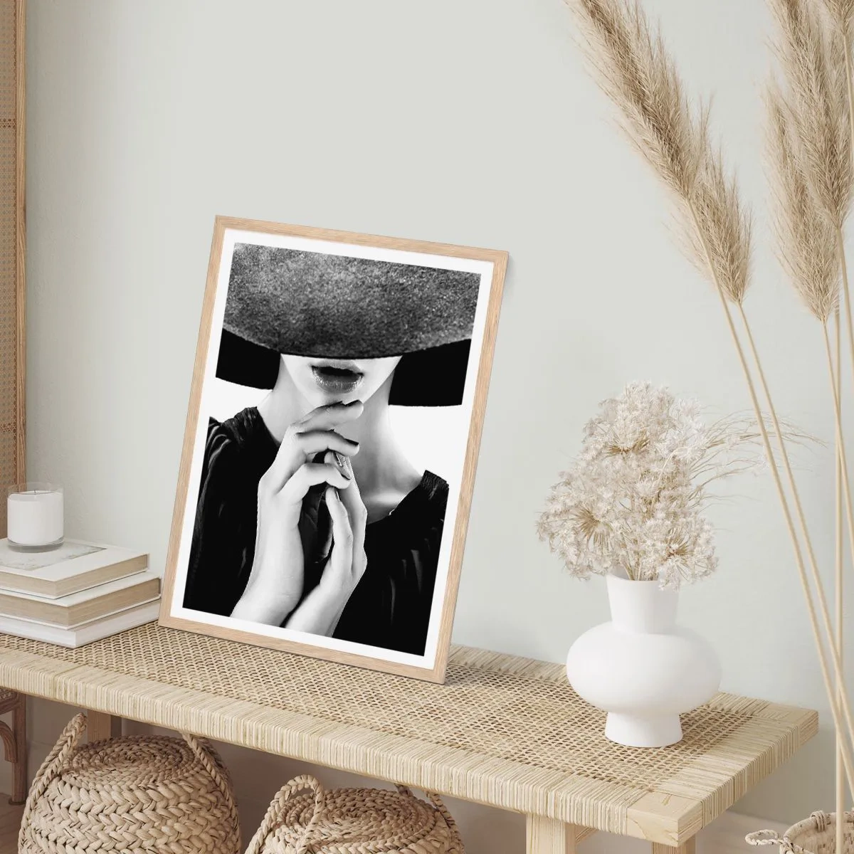 Affiche dans un chêne clair - Poster - Beauté cachée - 40x50 cm