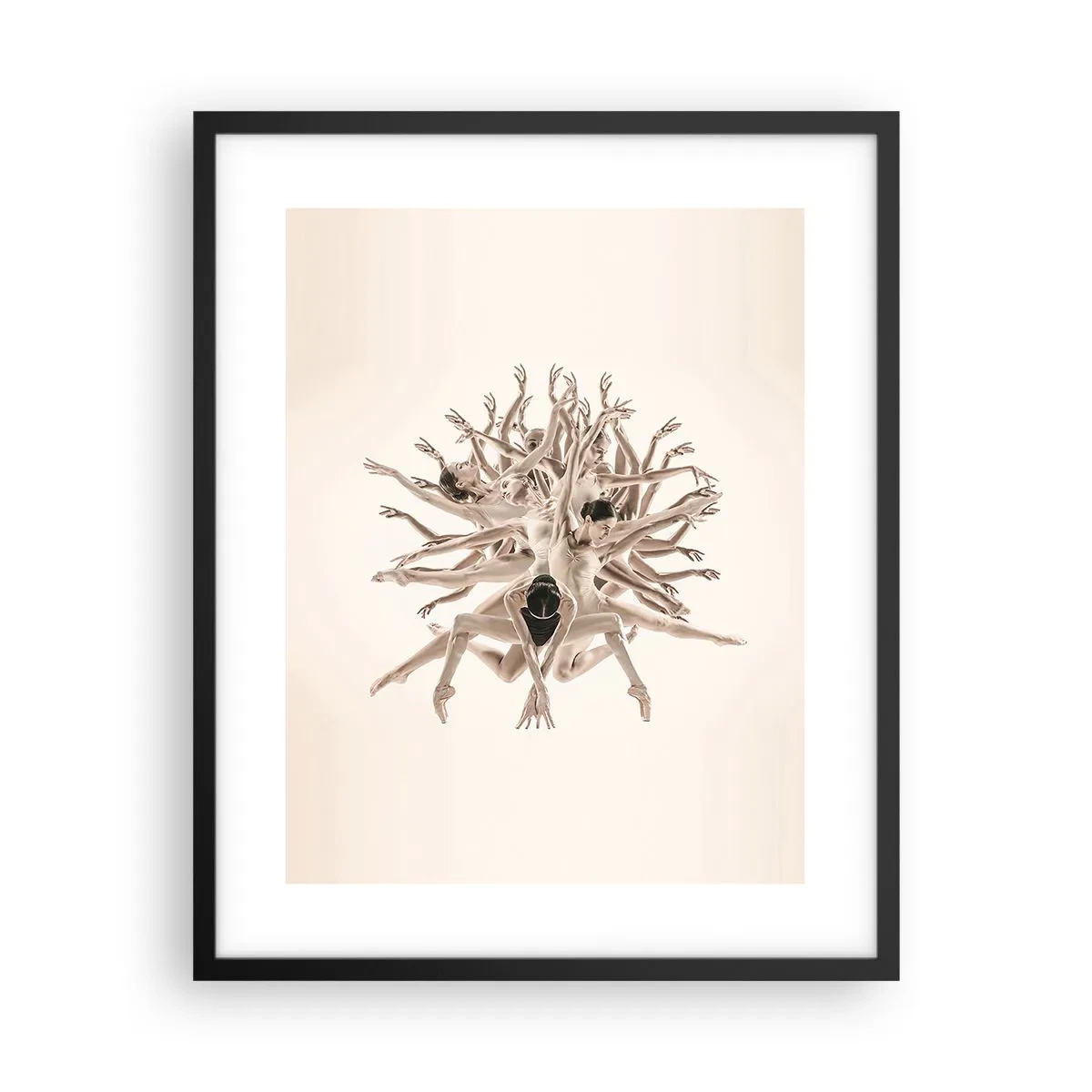 Affiche dans un cadre noir - Poster - S'épanouir en danse - 40x50 cm