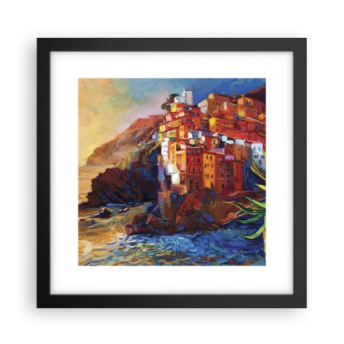 Affiche dans un cadre noir - Poster - Climats italien - 30x30 cm