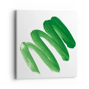 Impression sur toile - Image sur toile - Blague verte - 30x30 cm