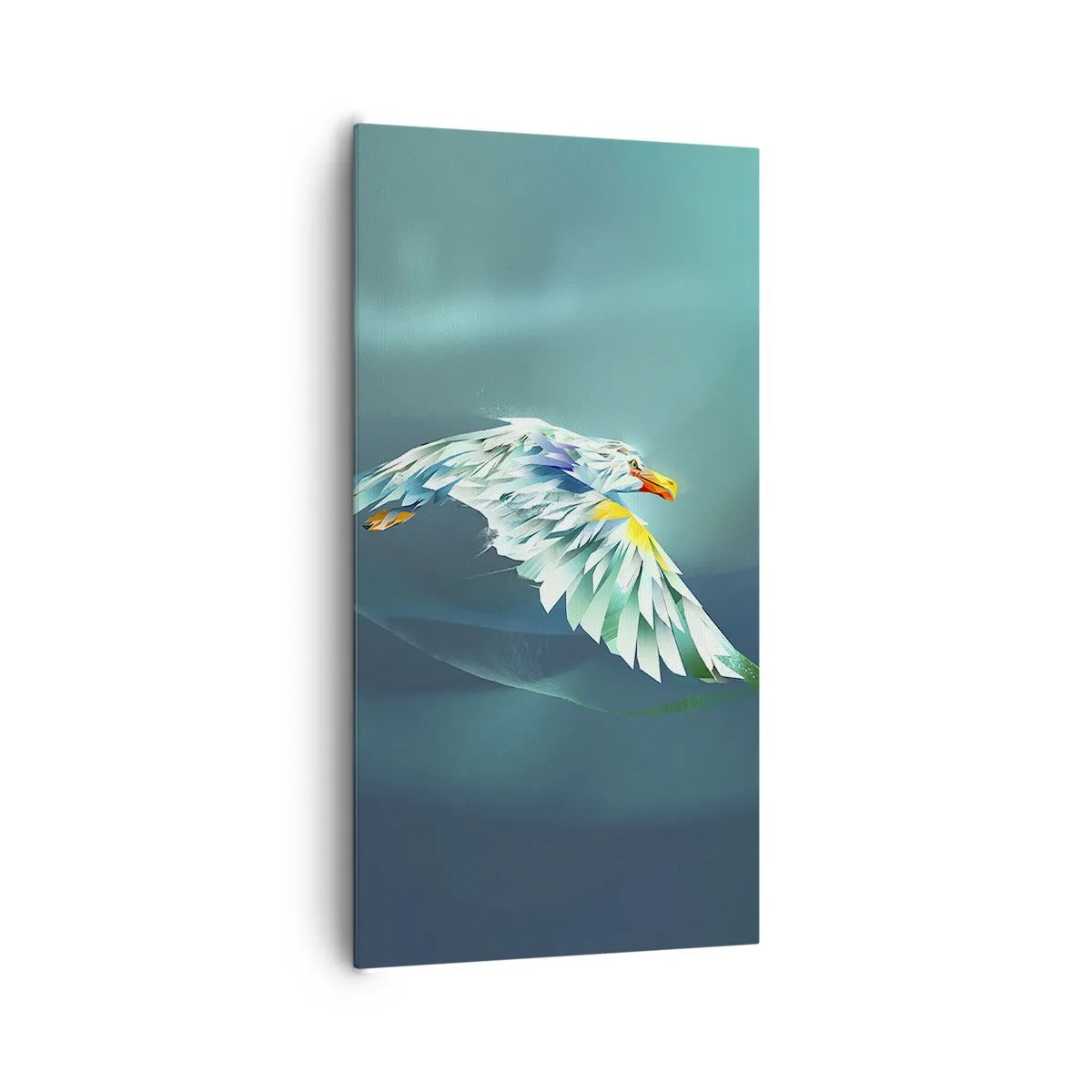 Impression sur toile - Image sur toile - Aigle, puissance de tes vols - 65x120 cm