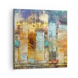 Impression sur toile - Image sur toile - Une métropole ensoleillée - 60x60 cm