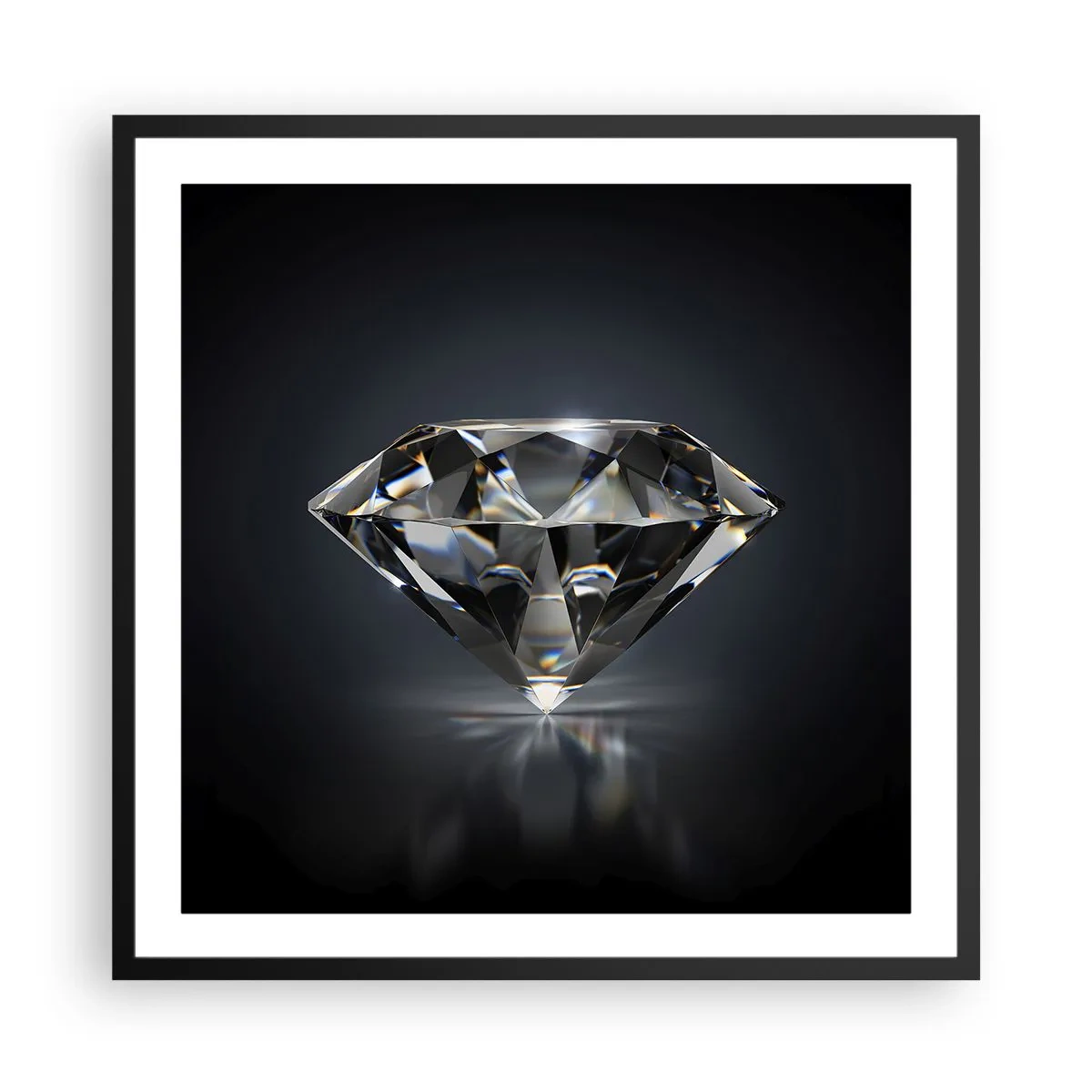 Affiche dans un cadre noir - Poster - La meilleure amie - 60x60 cm