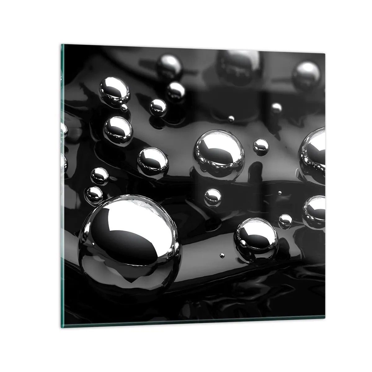 Impression sur verre - Image sur verre - D'un ton noir - 50x50 cm