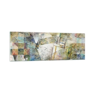 Impression sur verre - Image sur verre - Remaniement géométrique - 90x30 cm