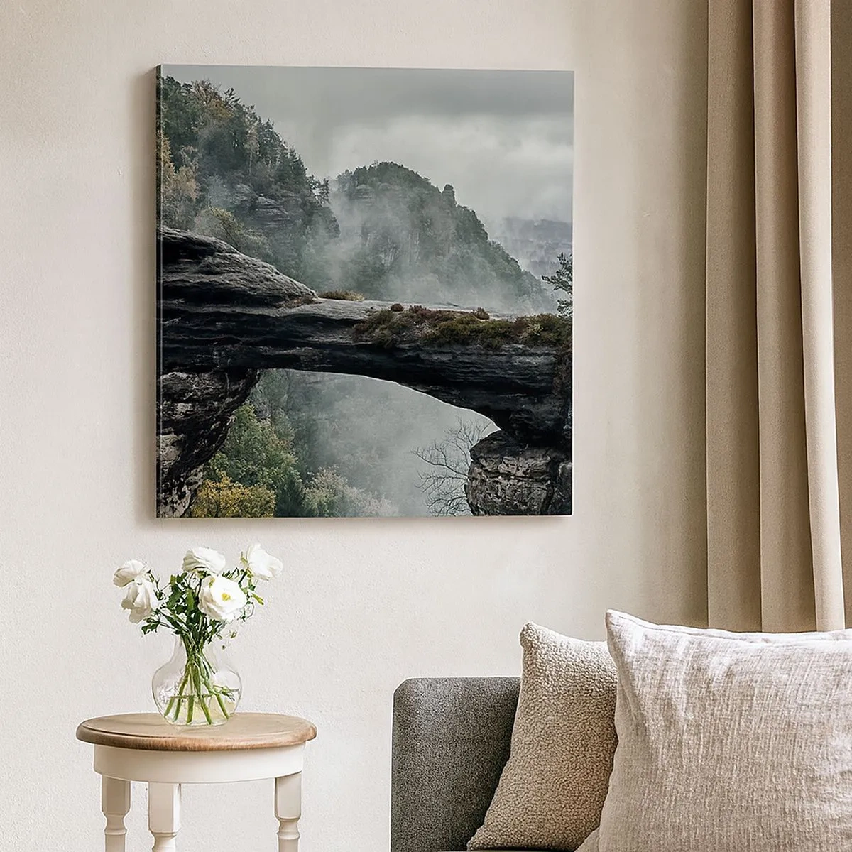 Impression sur toile - Image sur toile - L'aventure est sur le point de commencer - 30x30 cm