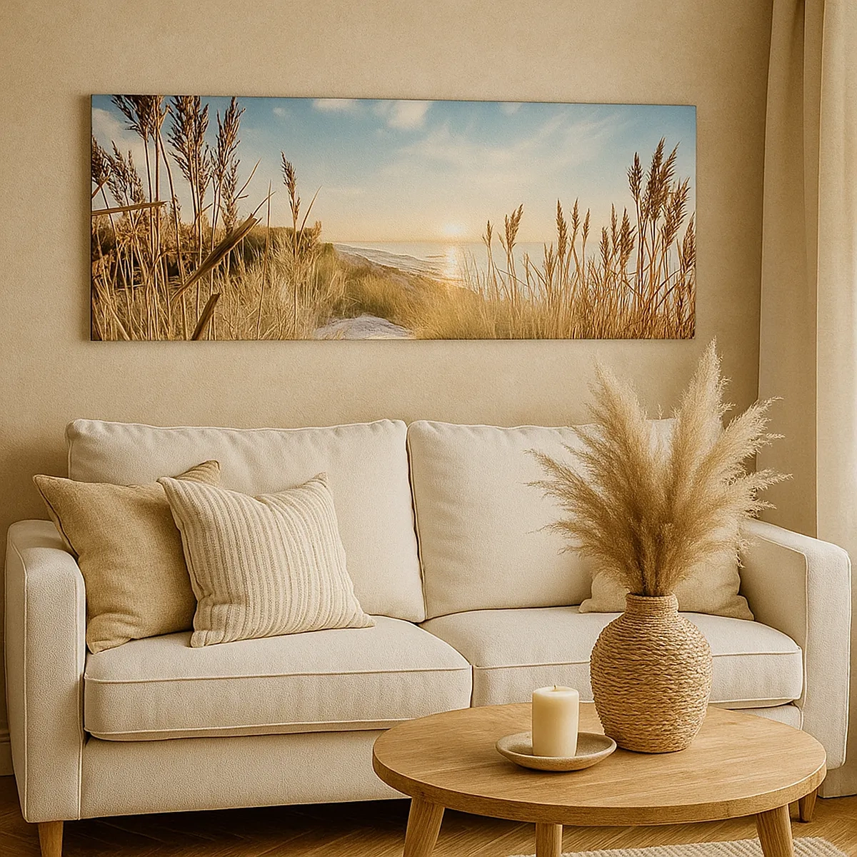 Impression sur toile - Image sur toile - Plage du nord - 30x30 cm