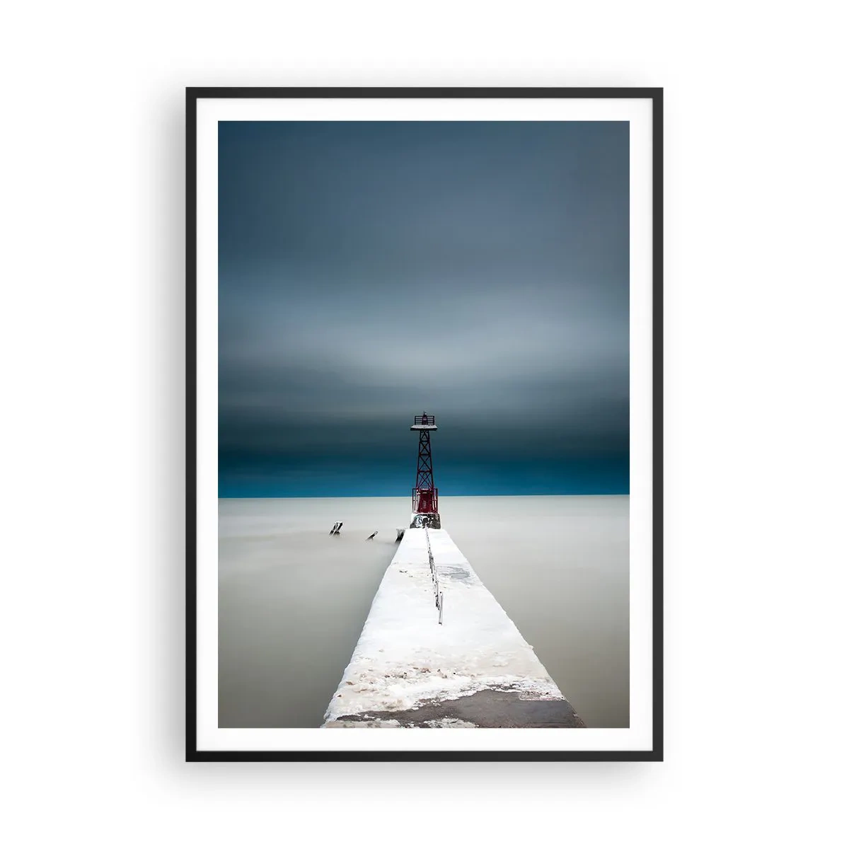 Affiche dans un cadre noir - Poster - À la rencontre de l'immensité - 70x100 cm