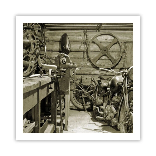 Affiche - Poster - Dans le hangar de l'oncle Władek - 60x60 cm