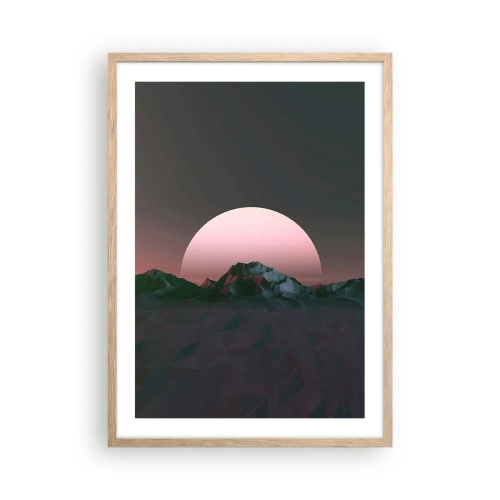 Affiche dans un chêne clair - Poster - Dans une galaxie voisine - 50x70 cm
