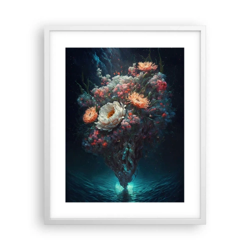 Affiche dans un cadre blanc - Poster - Un étrange jardin - 40x50 cm