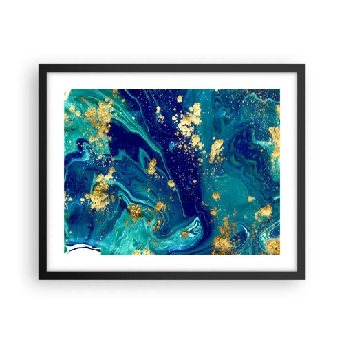 Affiche dans un cadre noir - Poster - Les pétales du soleil - 50x40 cm