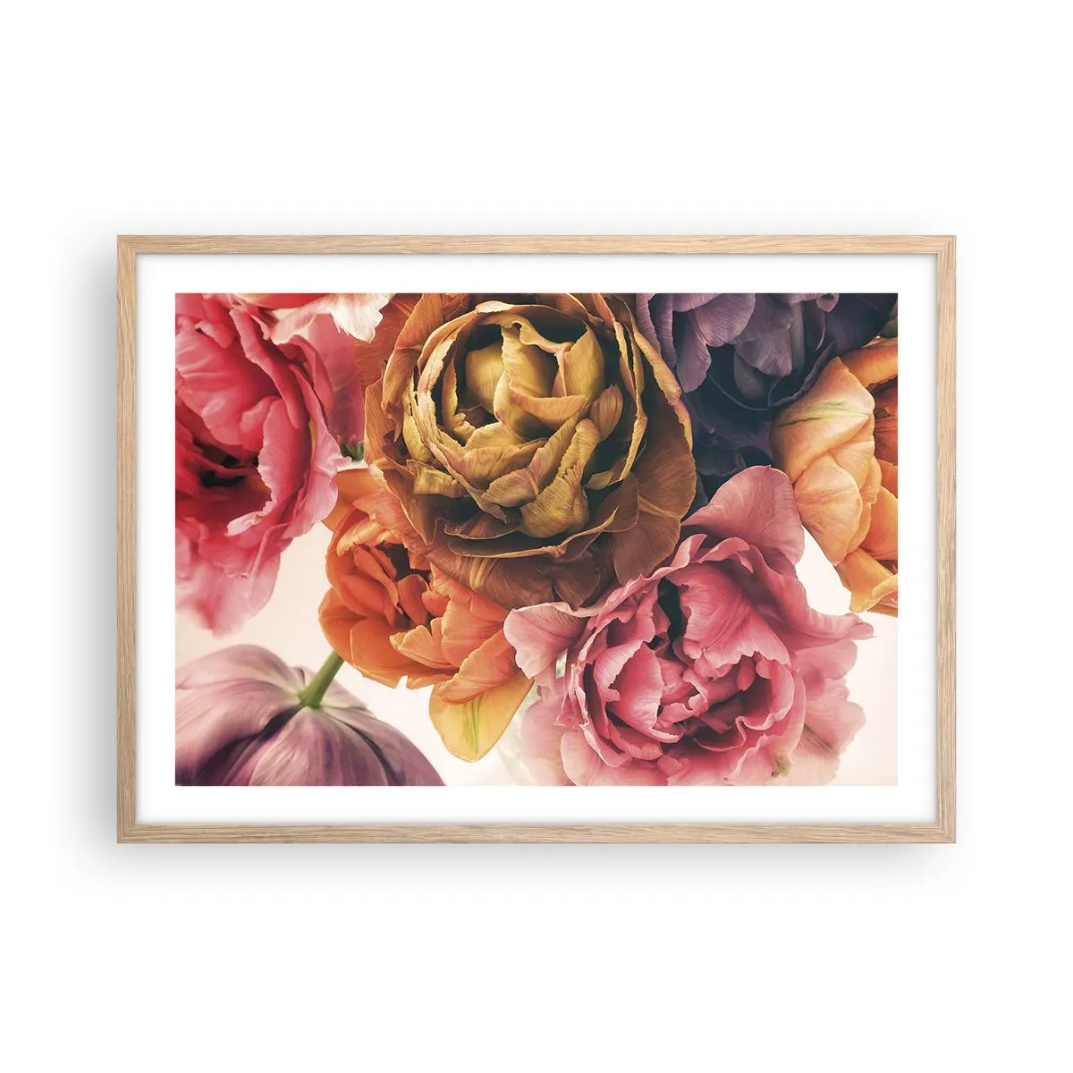 Affiche dans un chêne clair - Poster - La fête de la vie - 70x50 cm