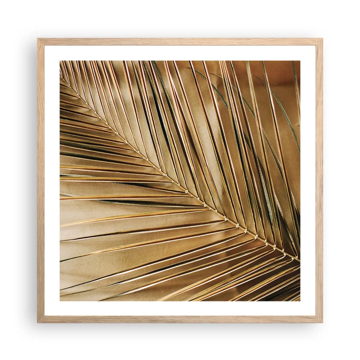 Affiche dans un chêne clair - Poster - Colonnade naturelle - 60x60 cm