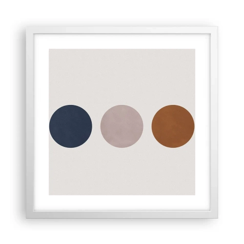 Affiche dans un cadre blanc - Poster - Symbole d'excellence - 40x40 cm