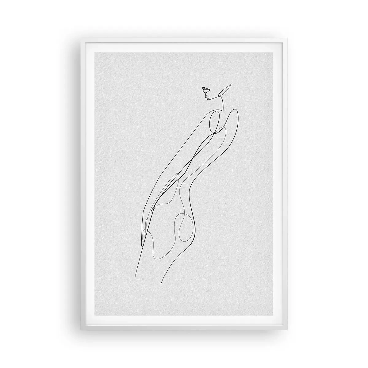 Affiche dans un cadre blanc - Poster - Juste une promesse - 70x100 cm