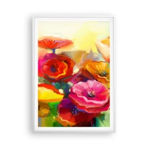Affiche dans un cadre blanc - Poster - Pas seulement rouge - 70x100 cm