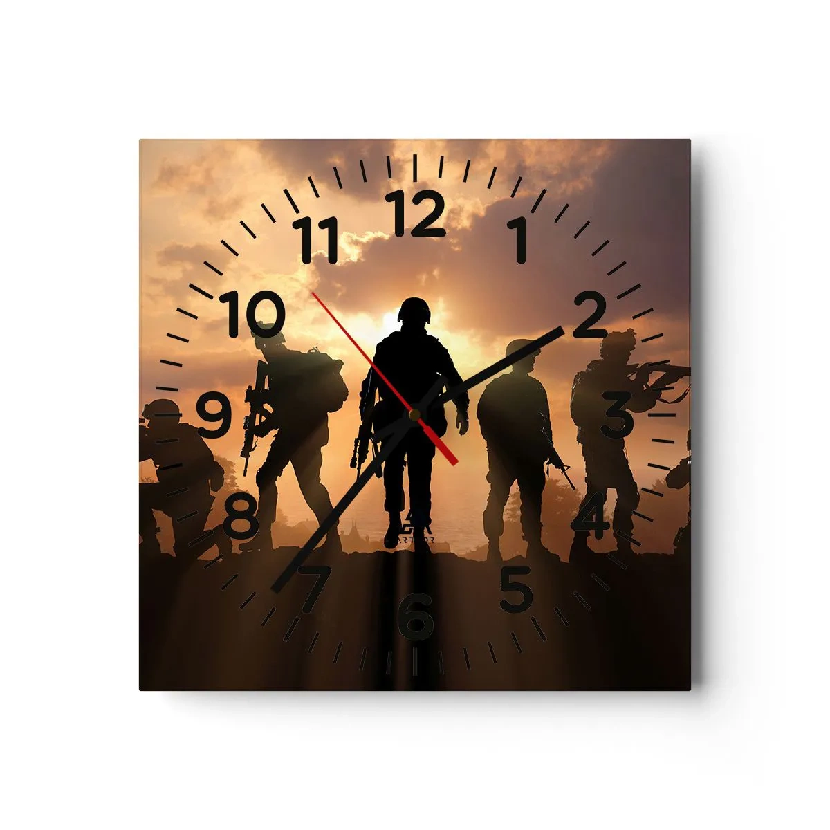 Horloge murale - Pendule murale - Brothers in arms - 40x40 cm