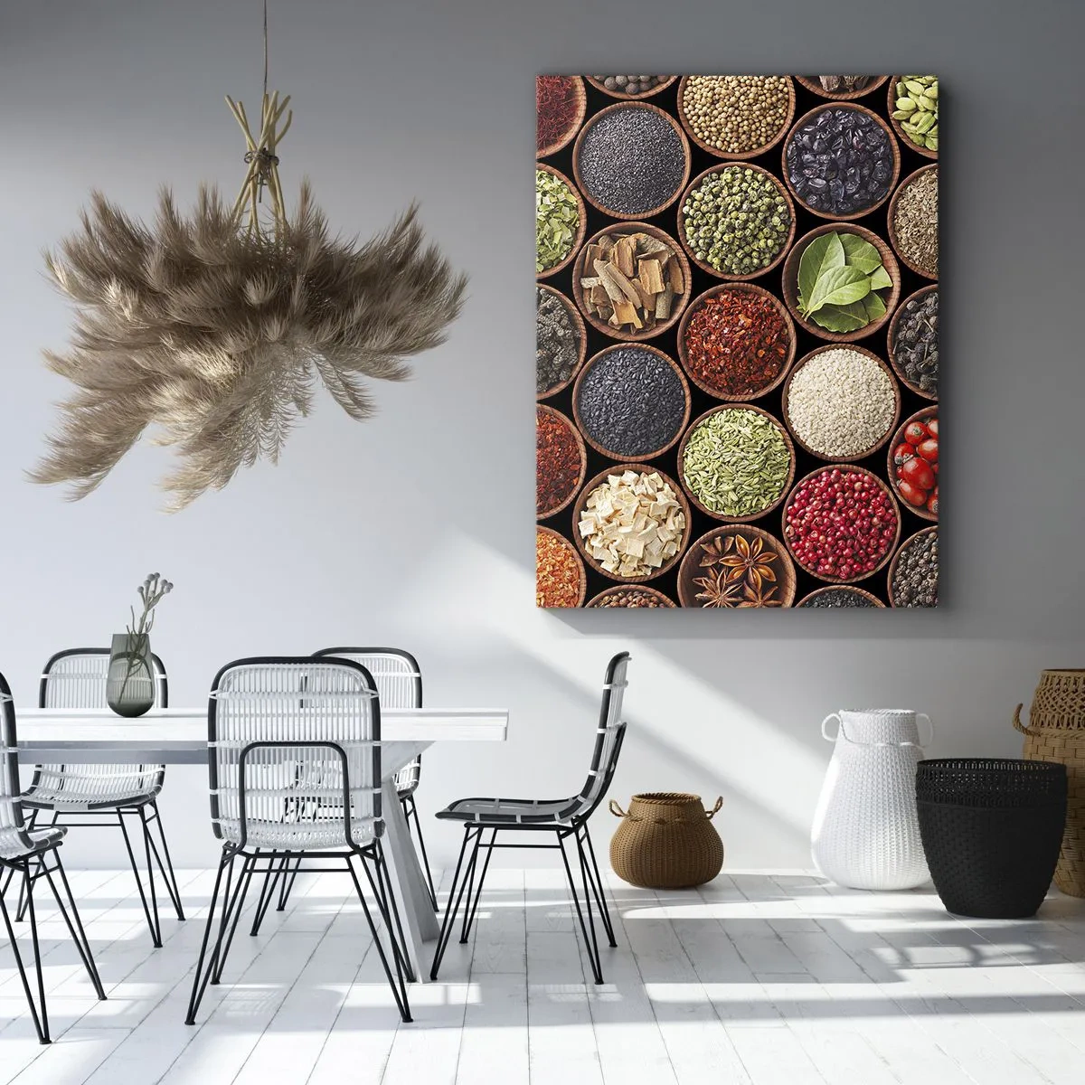 Impression sur toile - Image sur toile - Toutes les saveurs du monde - 55x100 cm