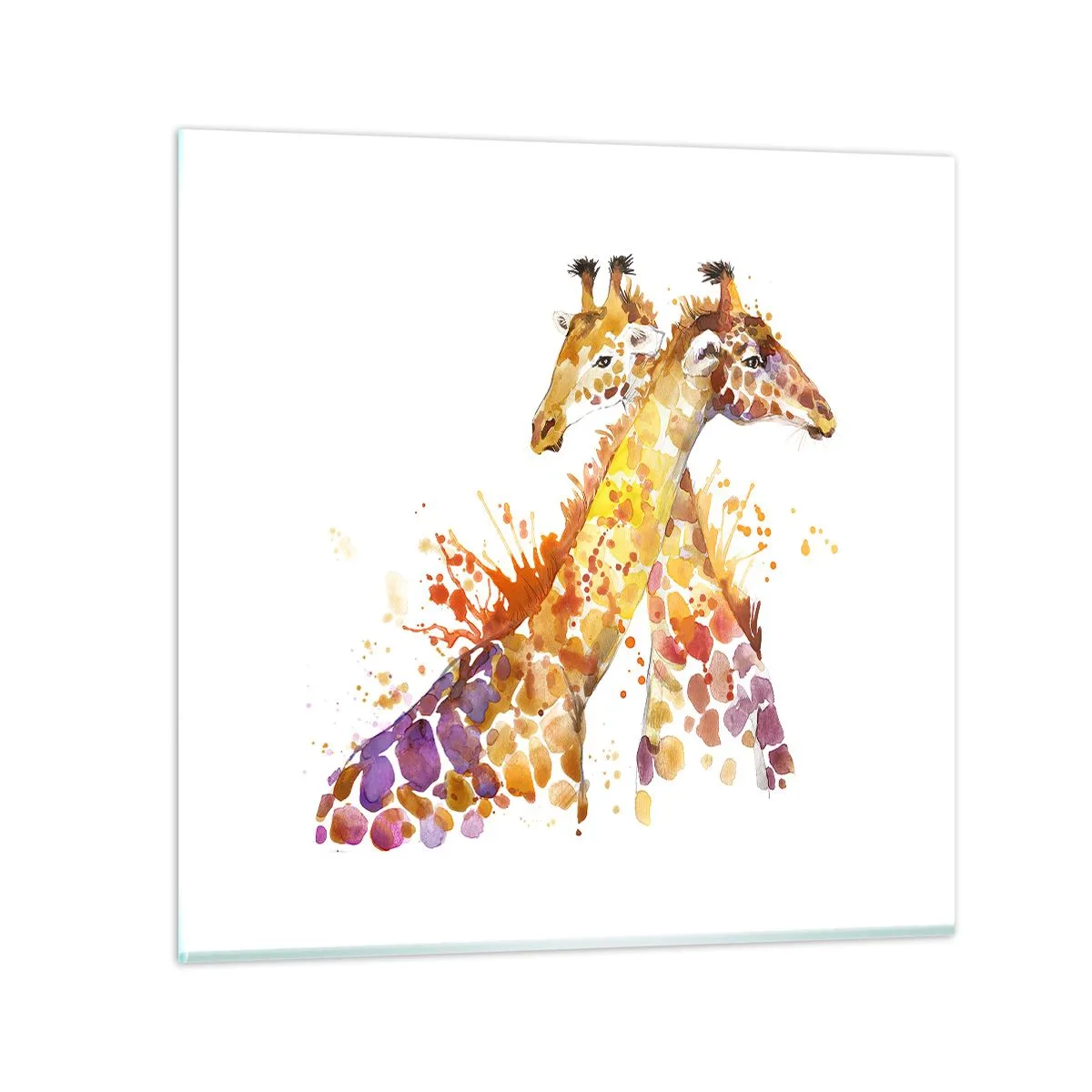 Impression sur verre - Image sur verre - Est-ce de l'amitié ou de l'amour? - 40x40 cm