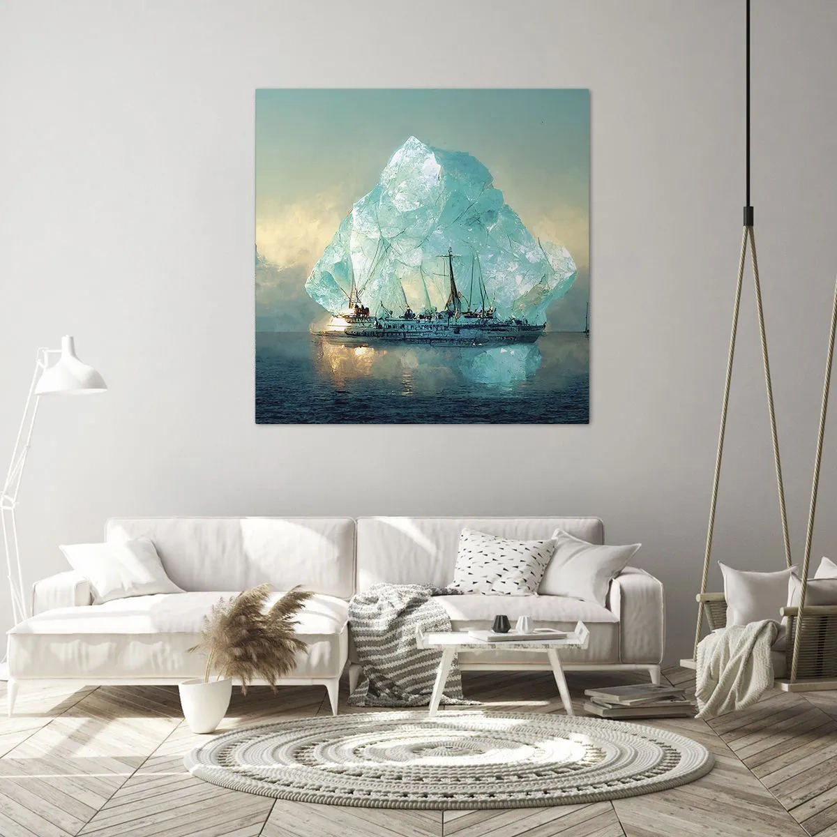 Impression sur toile - Image sur toile - Diamant arctique - 40x40 cm