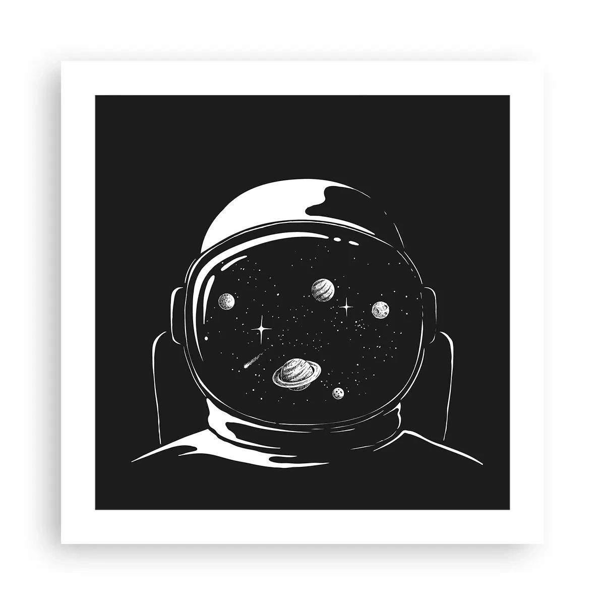 Affiche - Poster - Sympa la vue - 50x50 cm