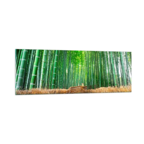 Impression sur verre - Image sur verre - L'essence de la nature asiatique - 90x30 cm