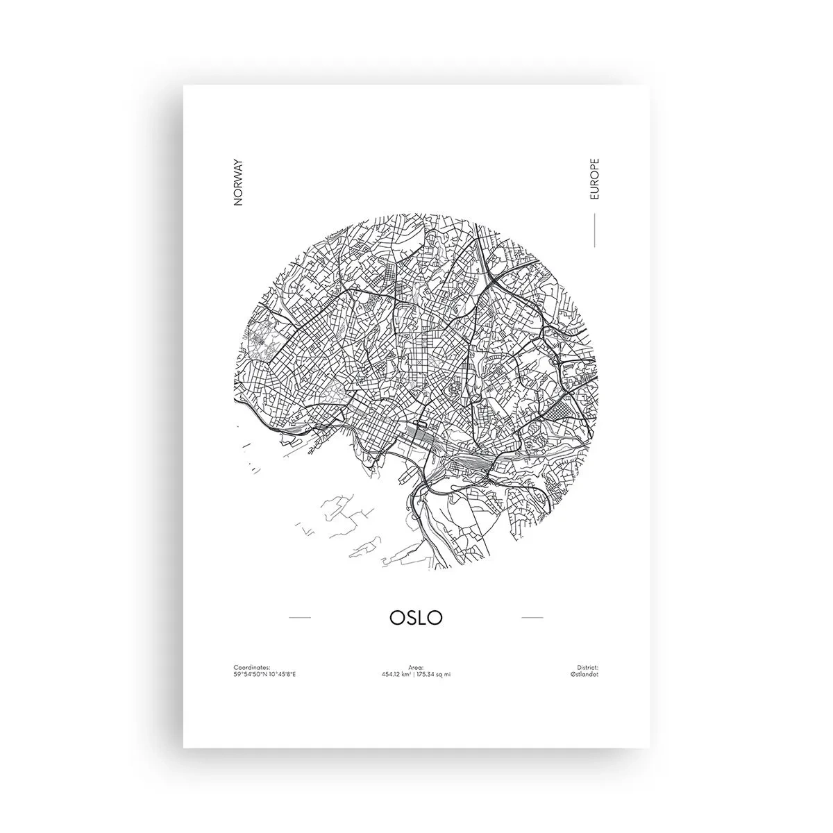 Affiche - Poster - Anatomie d’Oslo - 70x100 cm