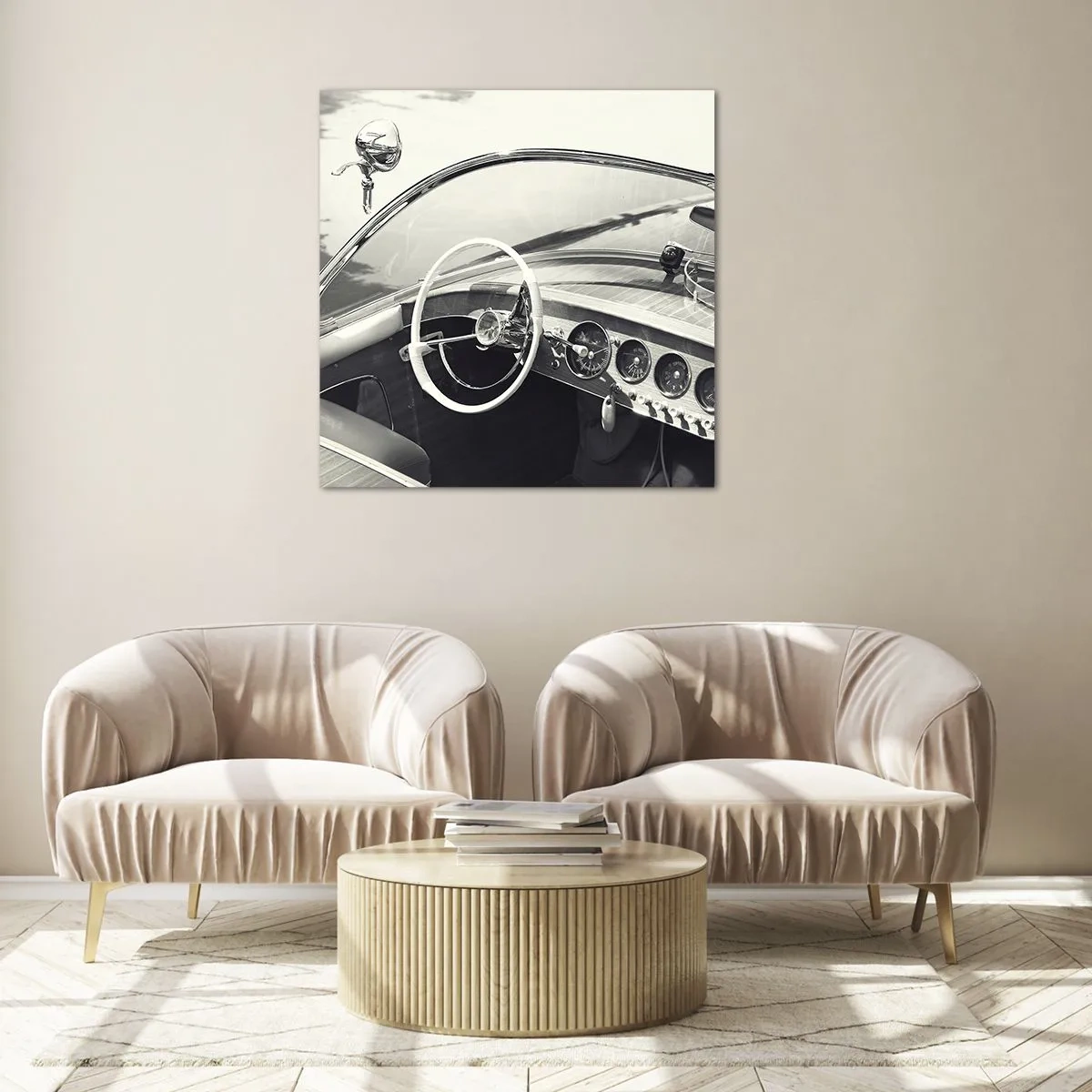 Impression sur verre - Image sur verre - Temps pour riche - 60x60 cm