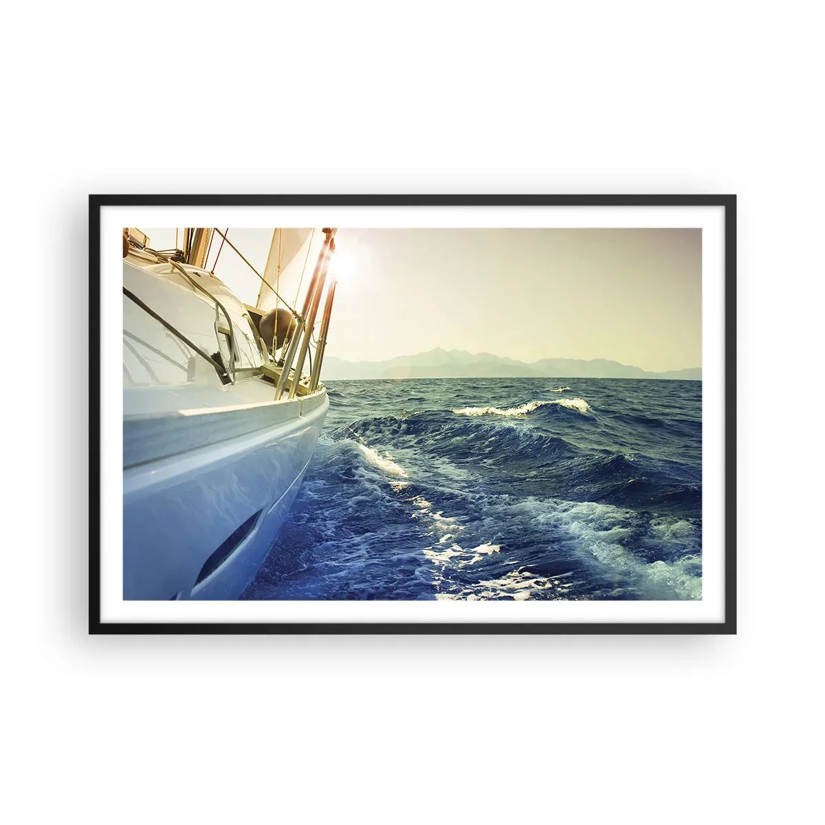 Affiche dans un cadre noir - Poster - Suite à l'aventure - 91x61 cm