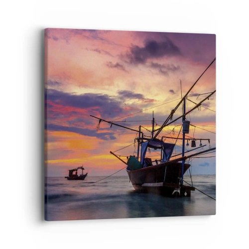 Impression sur toile - Image sur toile - Soirée exotique - 40x40 cm