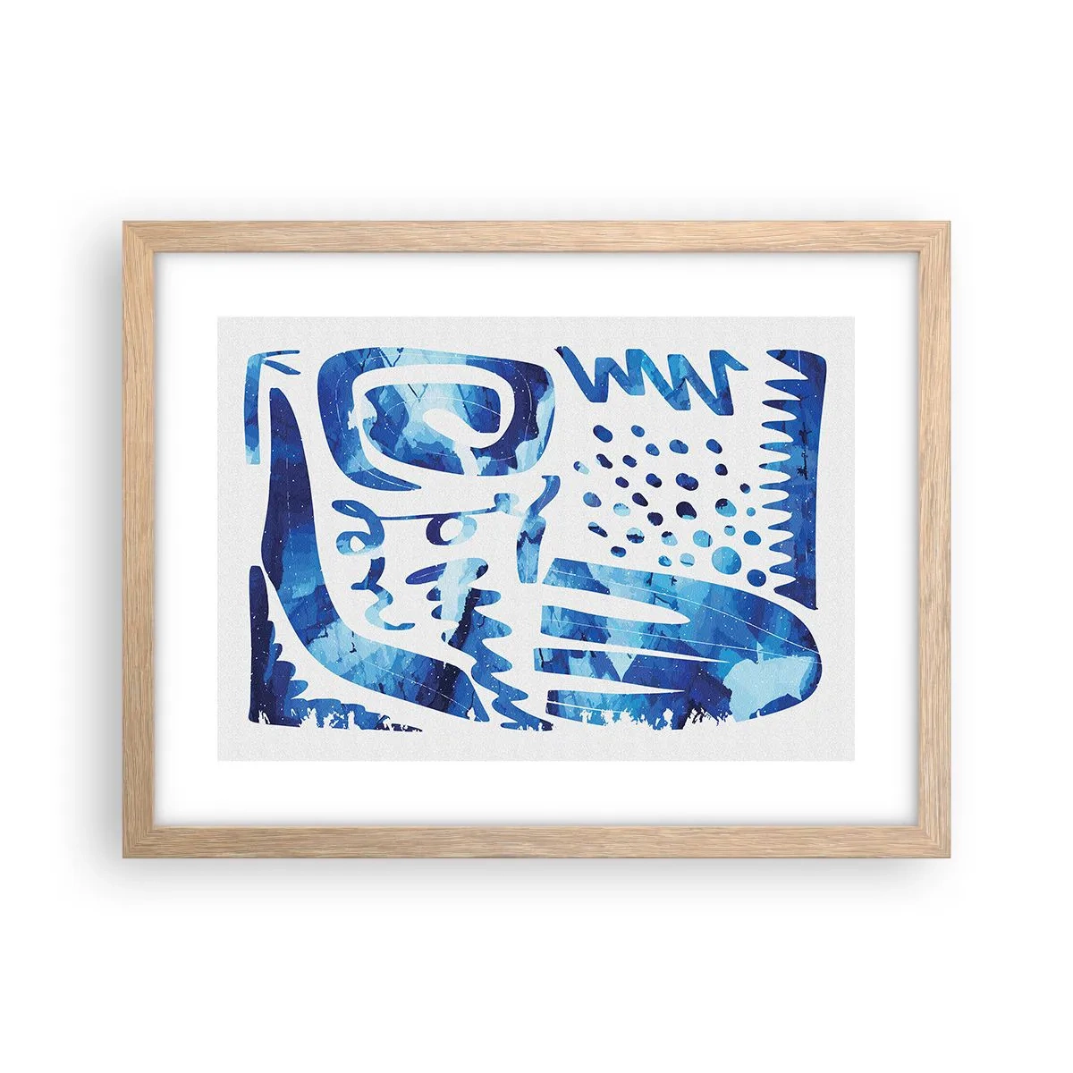 Affiche dans un chêne clair - Poster - Retour aux racines - 40x30 cm