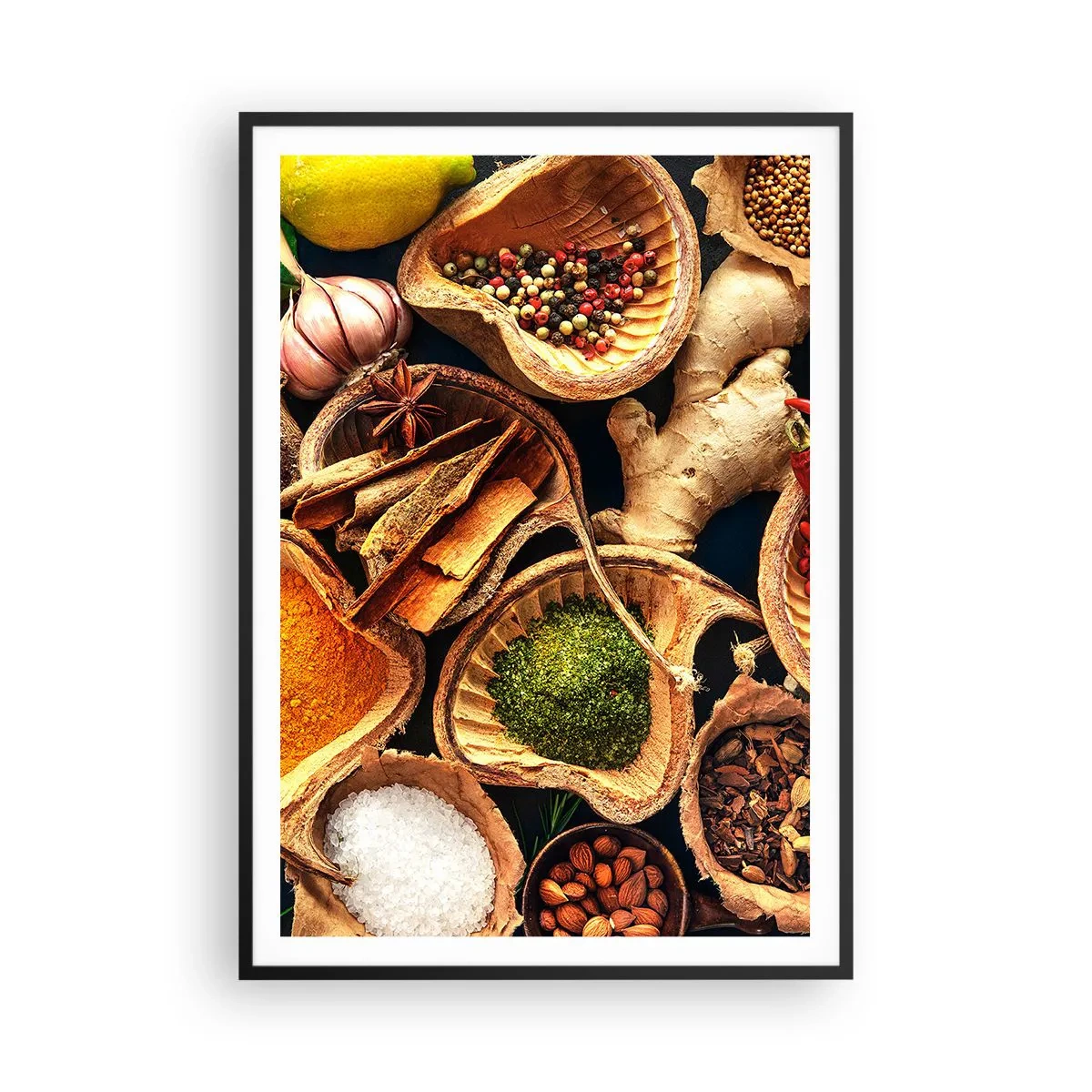 Affiche dans un cadre noir - Poster - Prends ce que tu veux - 70x100 cm