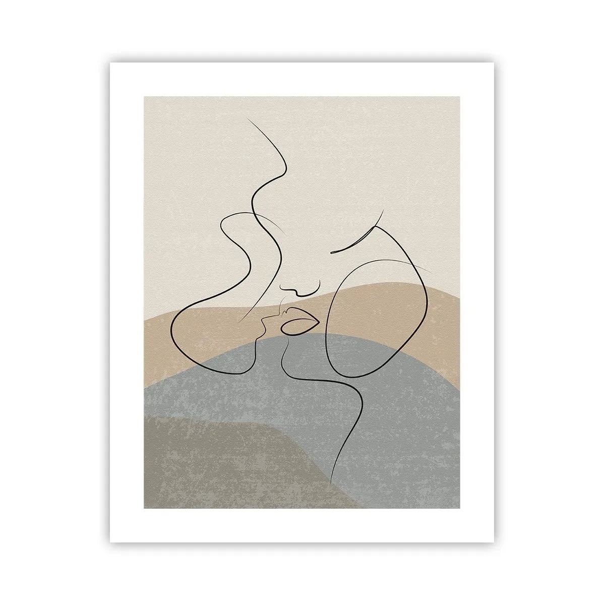 Affiche - Poster - Comme un coup de pinceau - 40x50 cm