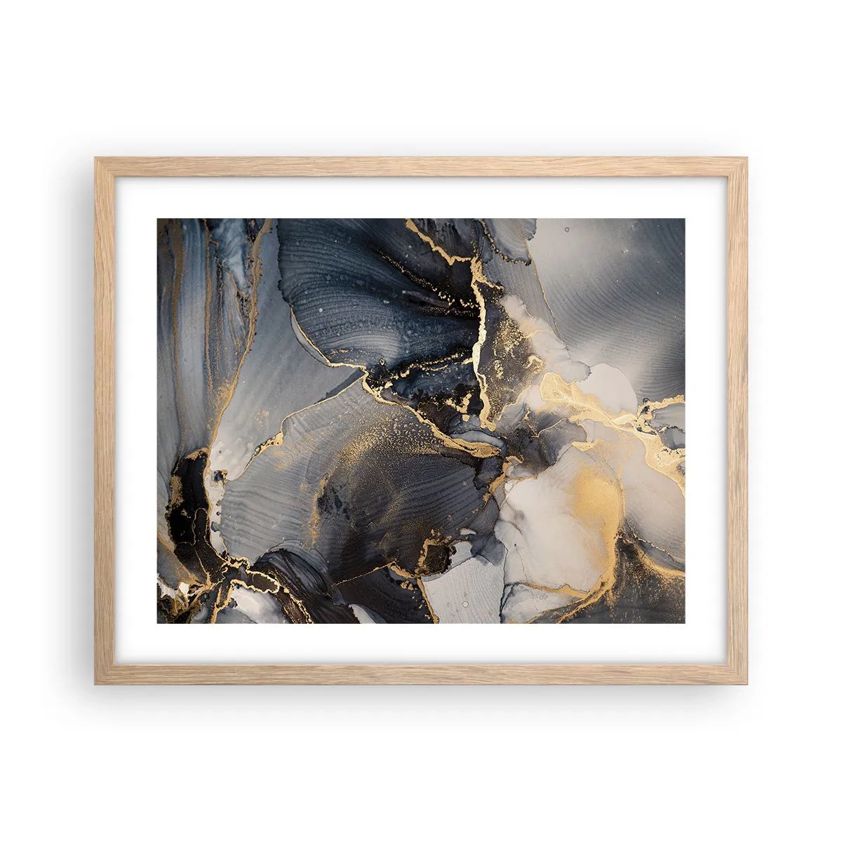 Affiche dans un chêne clair - Poster - La vie de la pierre - 50x40 cm